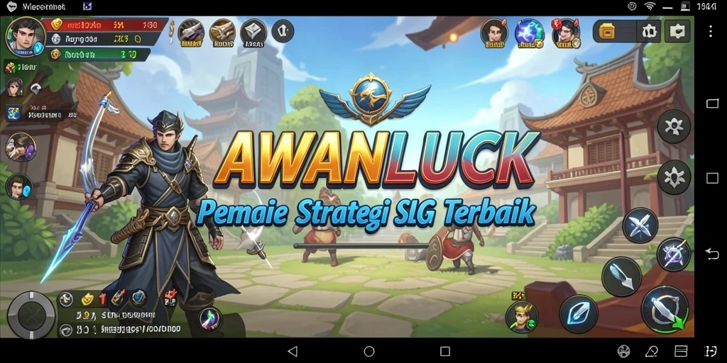 Screenshot AWANLUCK menampilkan pertarungan strategi yang intens dan mendebarkan.