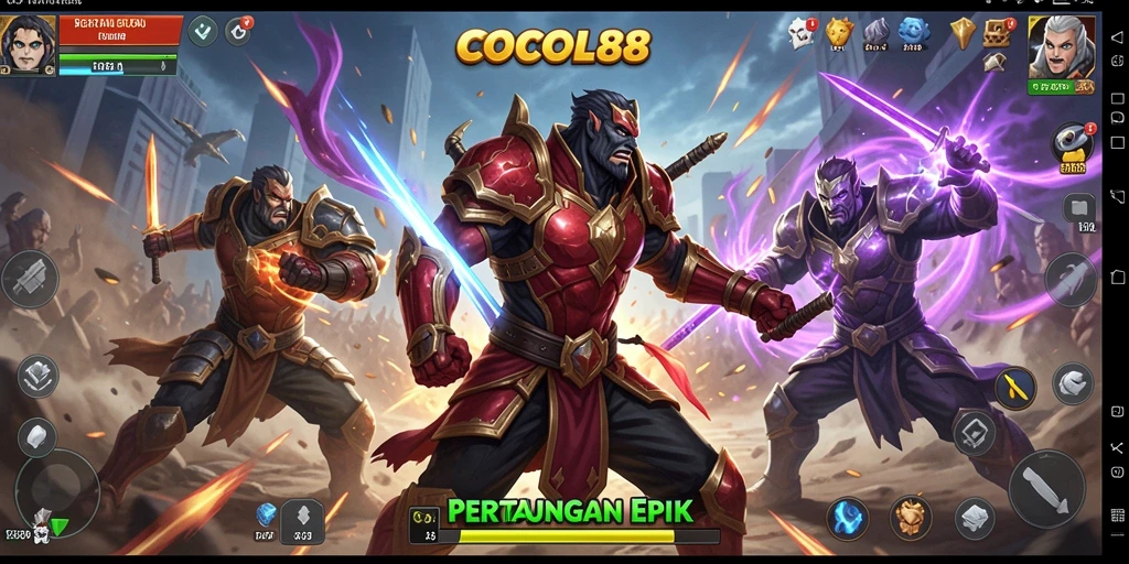 Tampilan gameplay COCOL88 yang menarik dan penuh aksi pertarungan.