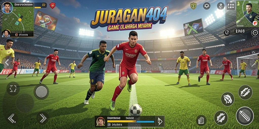 Tampilan gameplay <strong>JURAGAN404</strong> yang seru dan penuh aksi olahraga.
