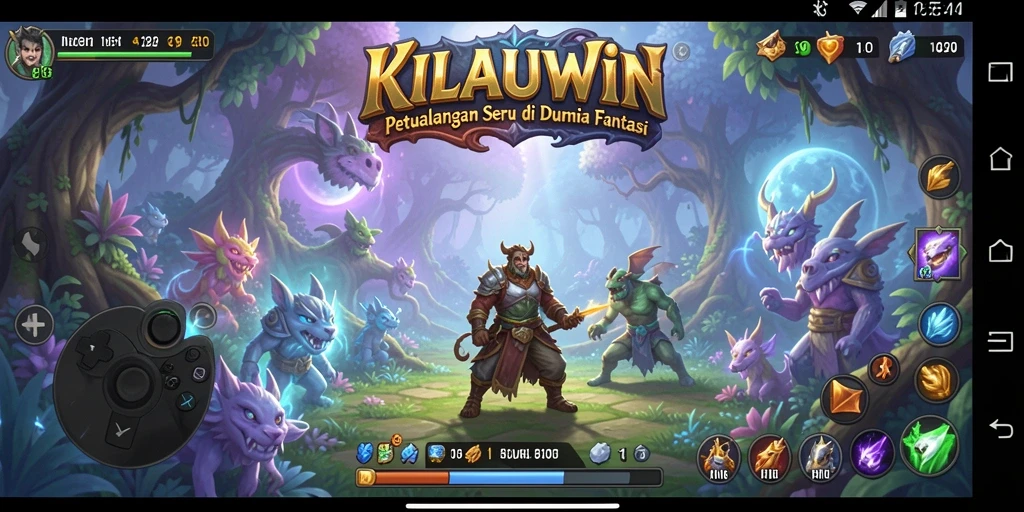 Screenshot KILAUWIN menampilkan aksi seru dalam petualangan.