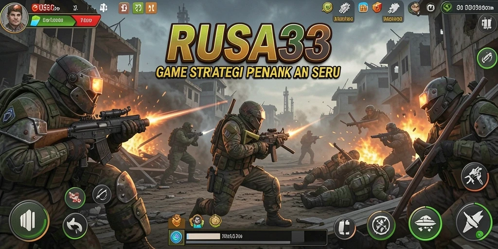 Tampilan gameplay RUSA33 dengan pertempuran strategi yang seru.